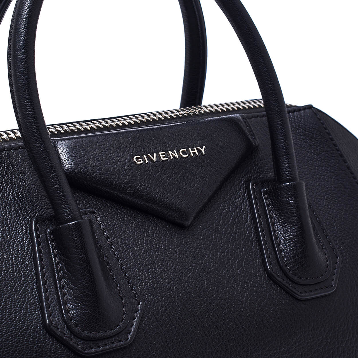 Givenchy - Black Calfskin Leather Small Antigona Bag